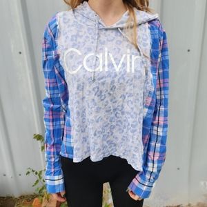 Calvin Klein hoodie Flannel Rework